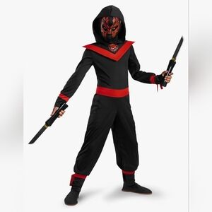 Ninja Neon Glow-In-The-Dark Boys Costume Size 7-8